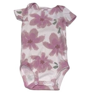 Carters Floral Pink Baby one piece size  3-6 months
